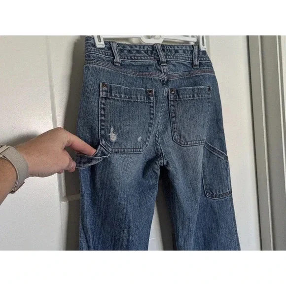 Vintage Abercrombie cargo jeans kid 14/ adult 2 - Picture 4 of 9